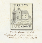 135141 Afbeelding van de naamsteen in de gevel van het huis Klein Payenborch (Oudegracht, Wijk A, nr. 62), te ...
